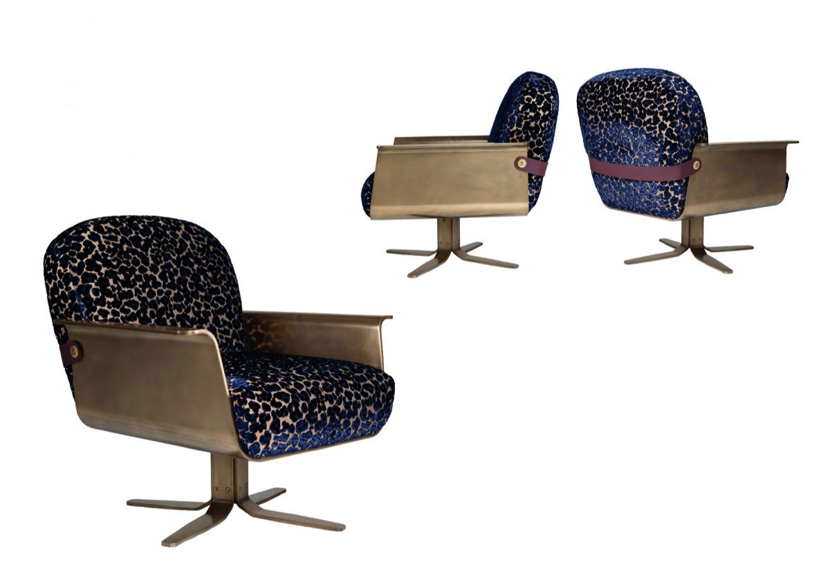 OSCURO designer armchair — METAL — ByKepi