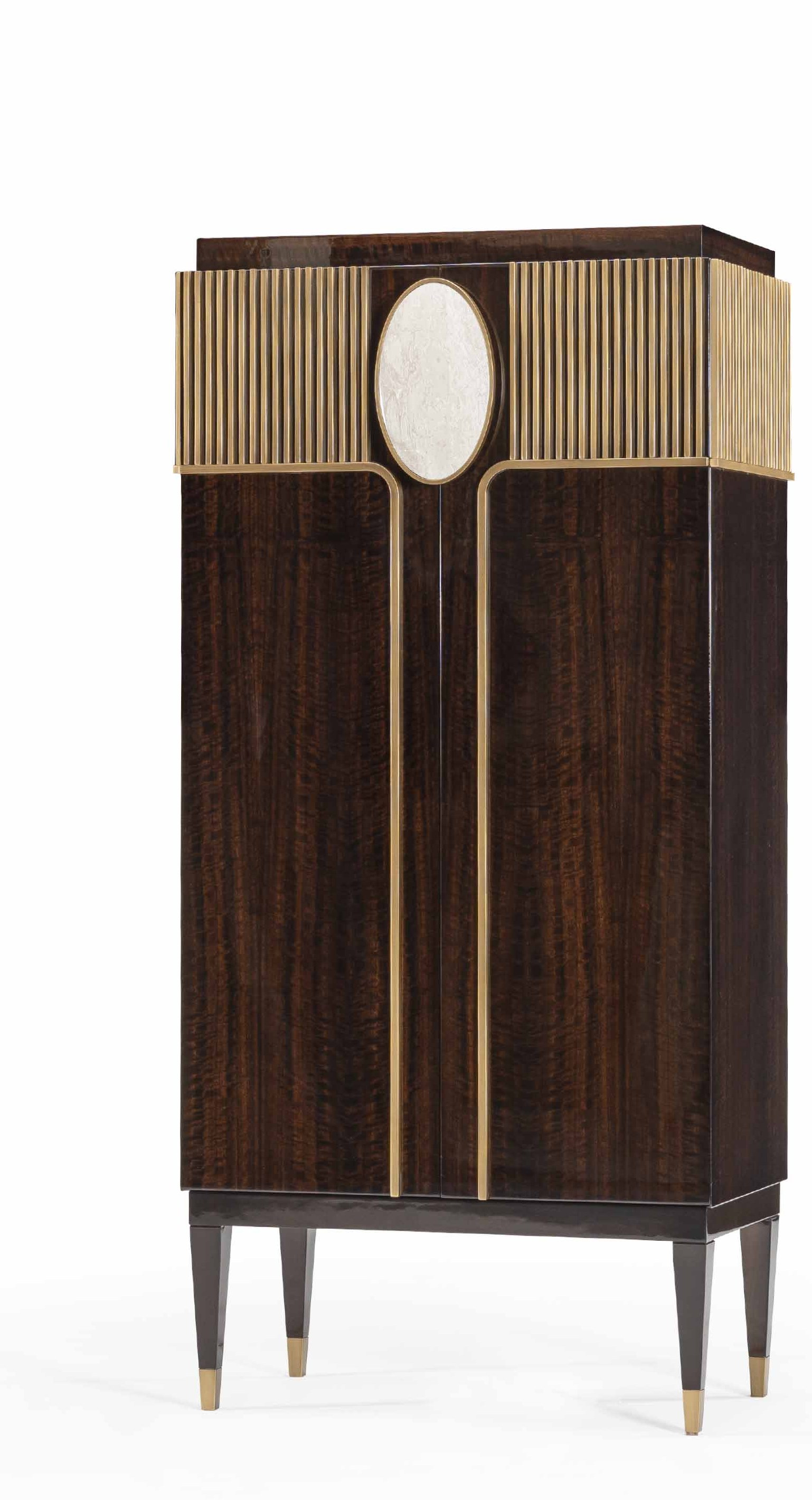 Powdery designer bar cabinet — Leyla Uluhanli Interiors — ByKepi