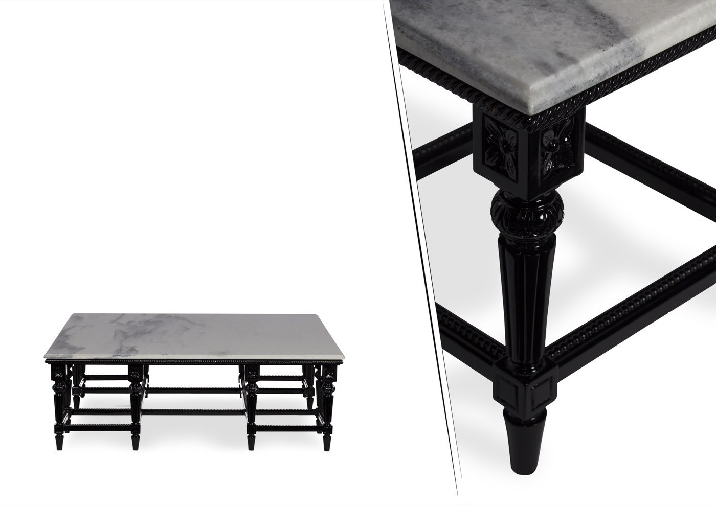 Elizabeth designer coffee table — Marble — ByKepi