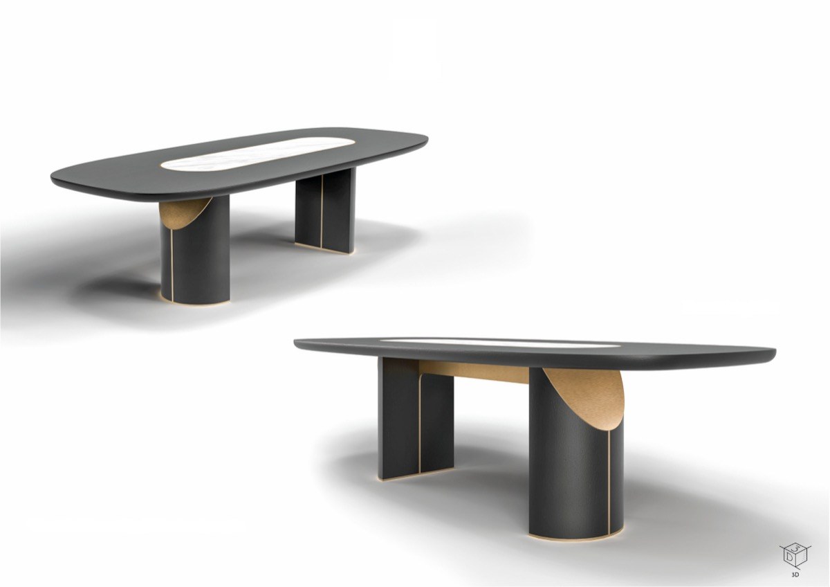 FIUME designer dining table — ByKepi, Delux Interiors Auckland