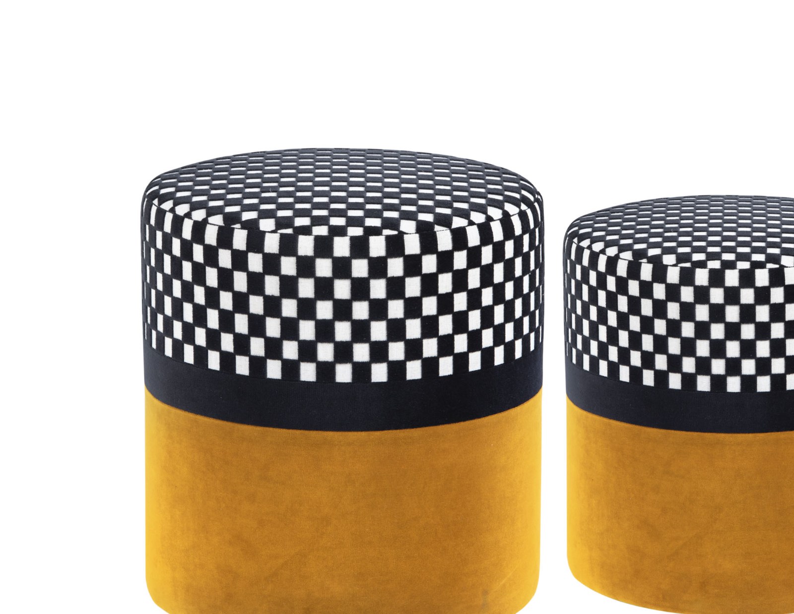 Clindro designer ottoman — 2-piece set — ByKepi