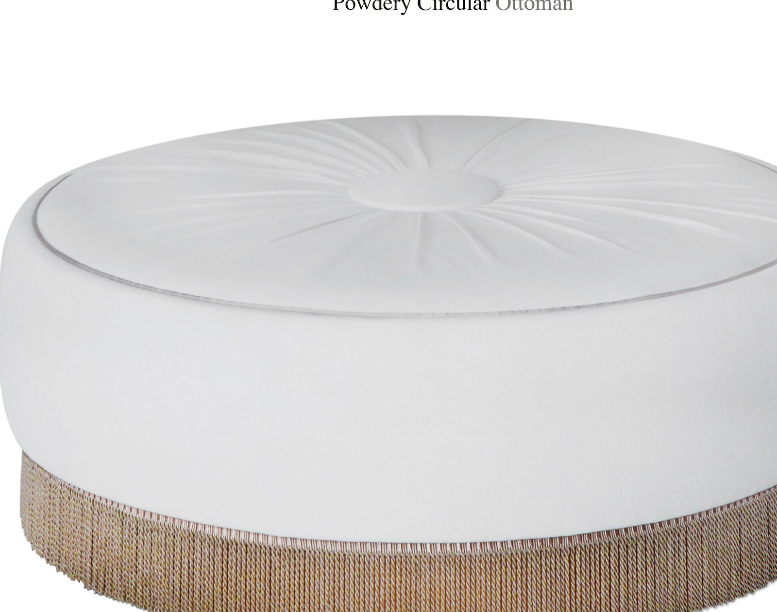 Powdery designer ottoman — Leyla Uluhanli Interiors — ByKepi