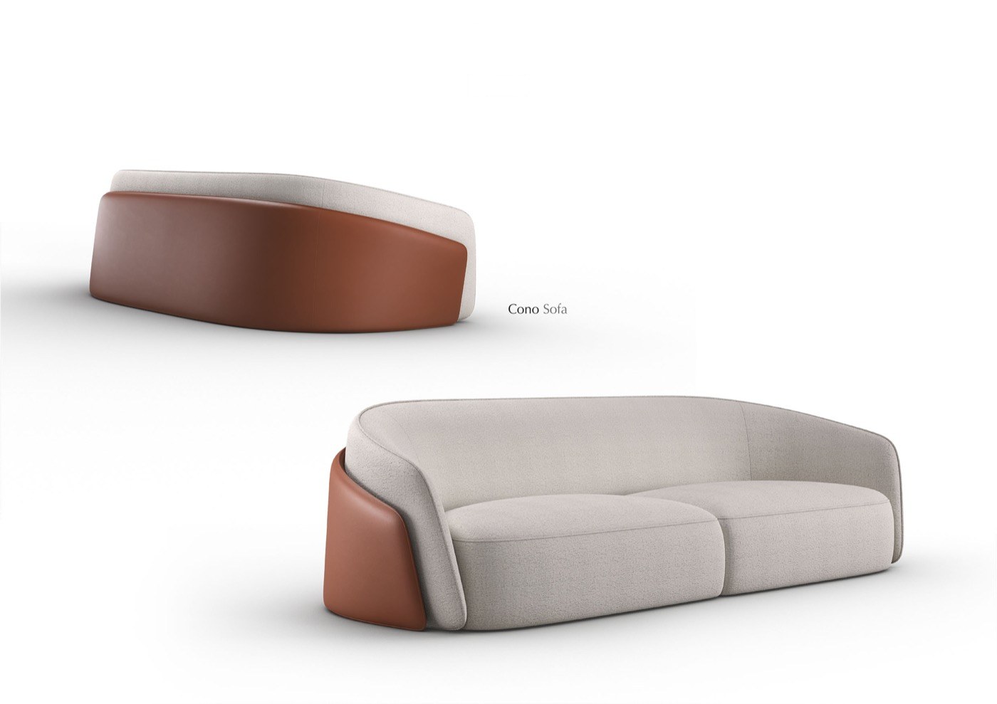 Cono (leather Back) designer sofa — New 2025 — ByKepi