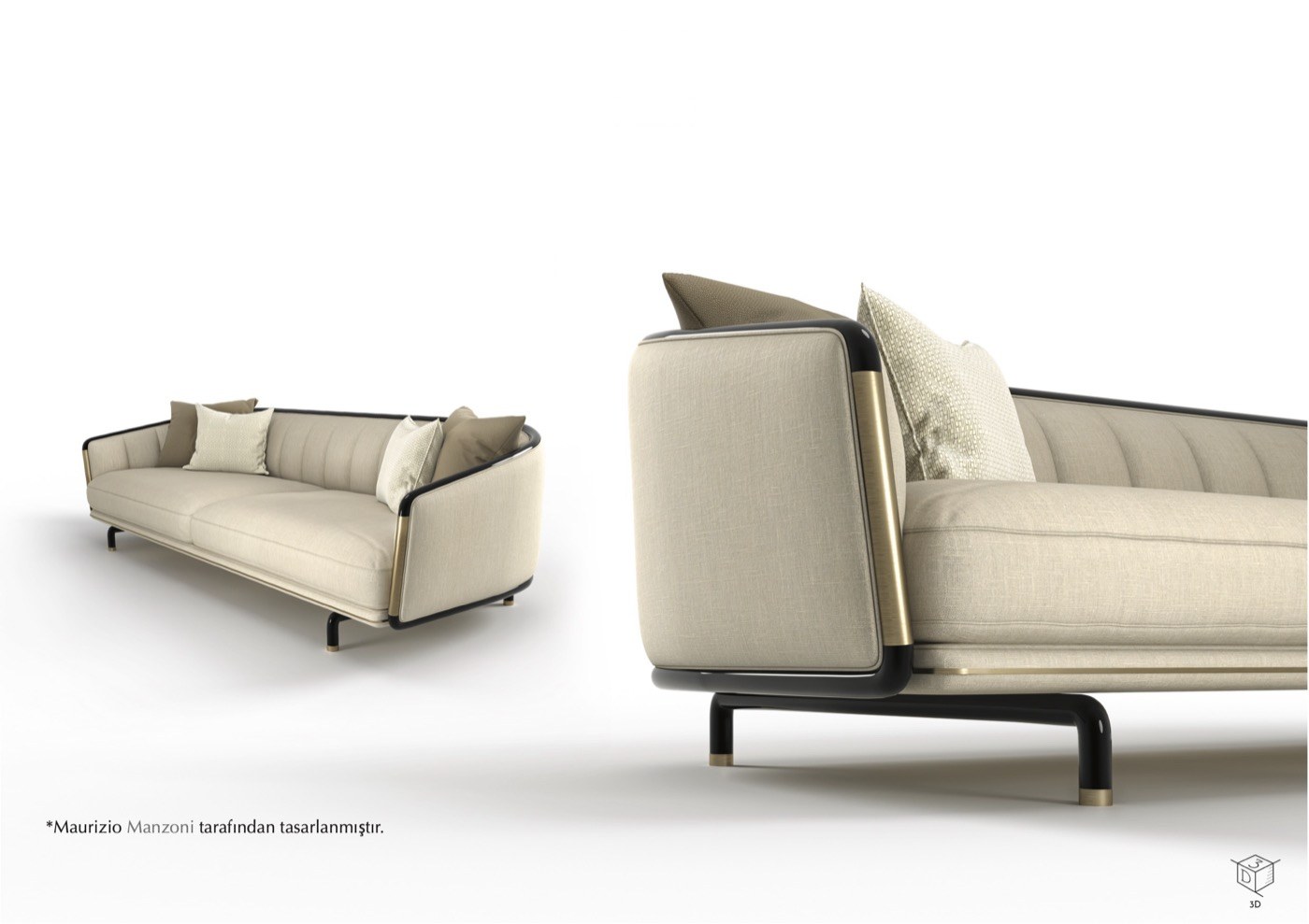 Fiume designer sofa — Studio Memo · Maurizio Manzoni — ByKepi