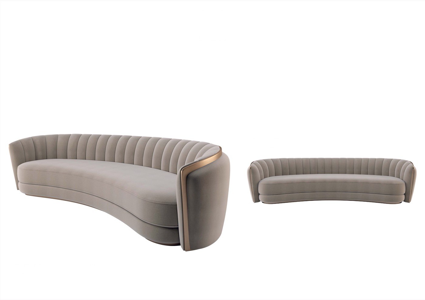 Powdery (upholstered) designer sofa — Leyla Uluhanli Interiors — ByKepi