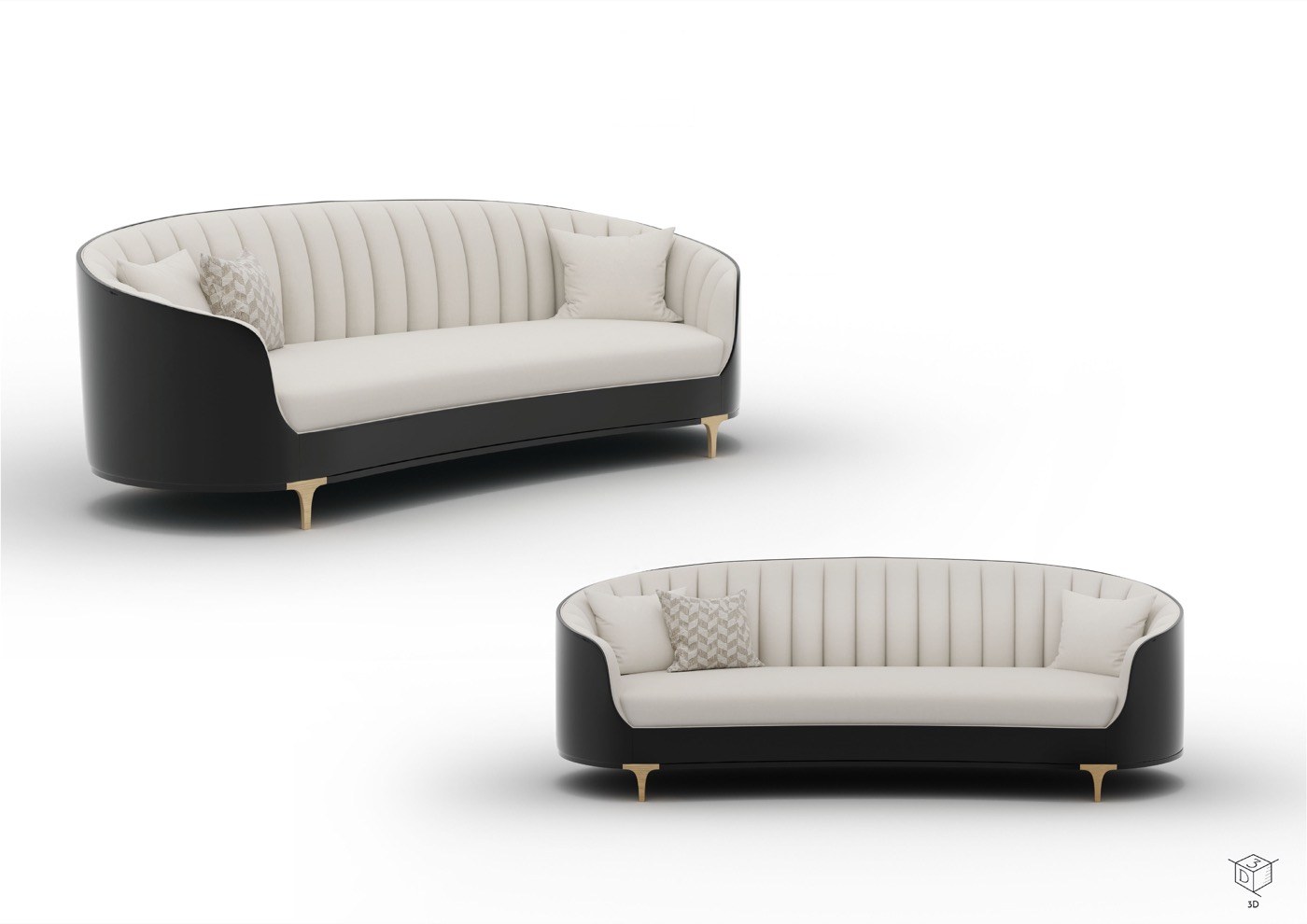 Split designer sofa — BYKEPI Exclusive — ByKepi