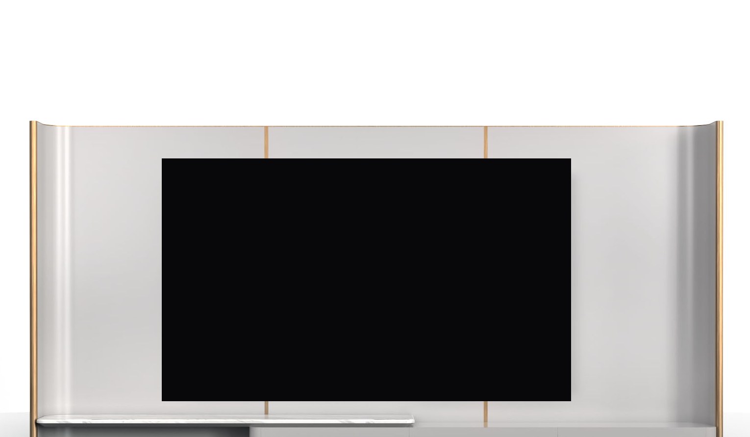 Lagonda Pure designer TV unit — 2-piece system — ByKepi