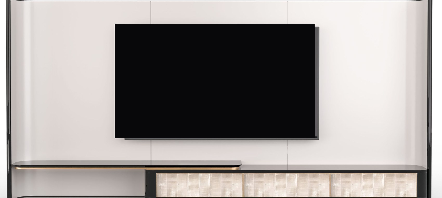 Lagonda Selenit designer TV unit — 2-piece system — ByKepi