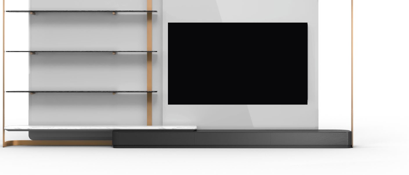 Lagonda designer TV unit — 2-piece system — ByKepi