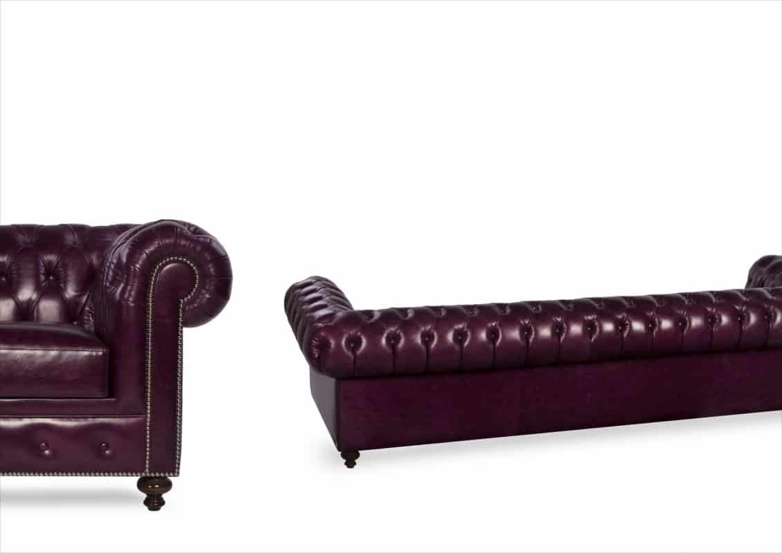 Leather chesterfield sofa
