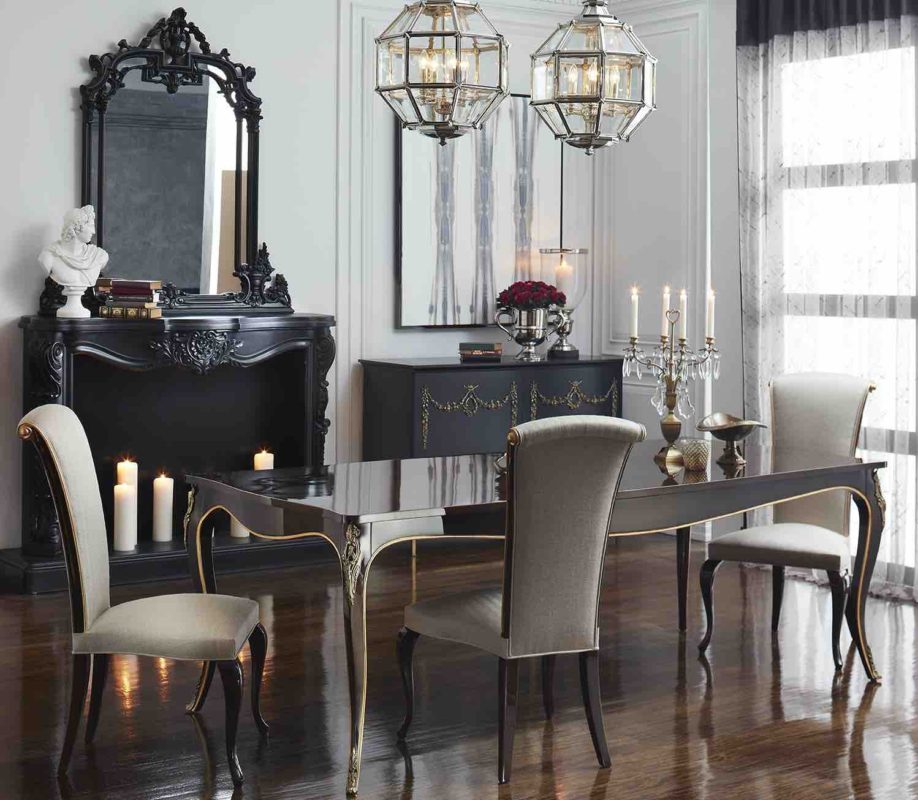 French dining chairs and tables in Auckland furniture shop