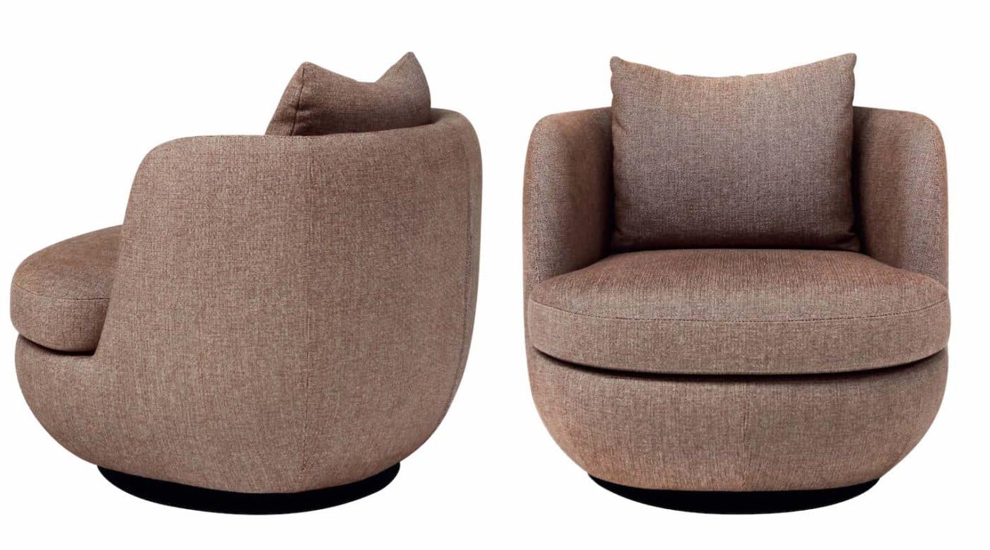 italian round armchairs