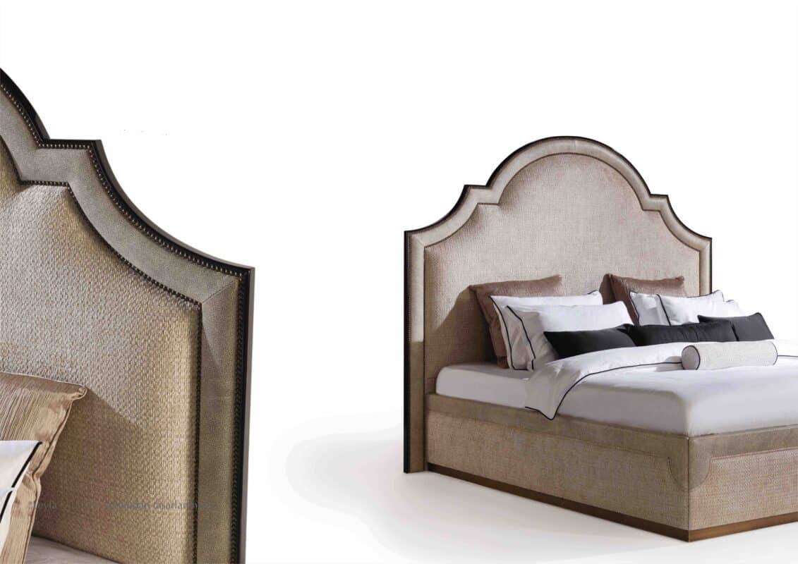 elegant upholstered bed