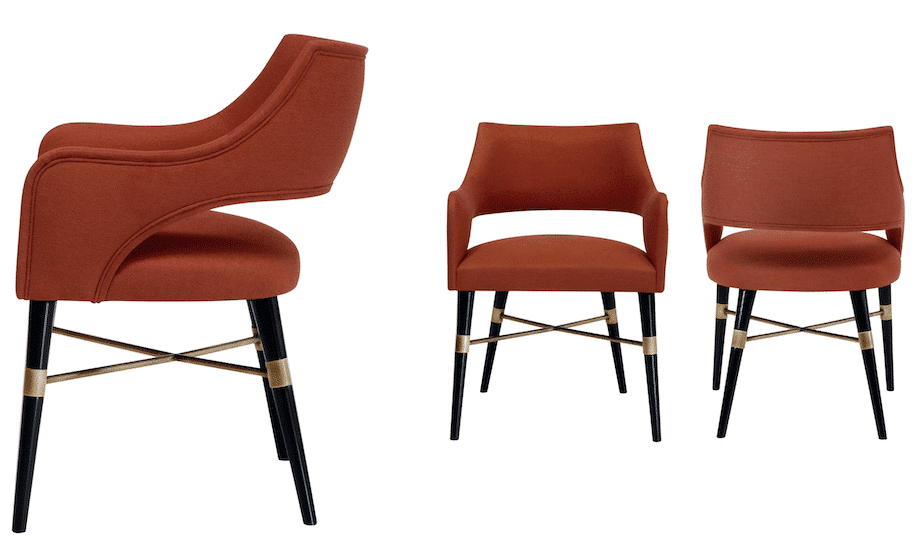 italian dining chairs in Auckland furniture shop