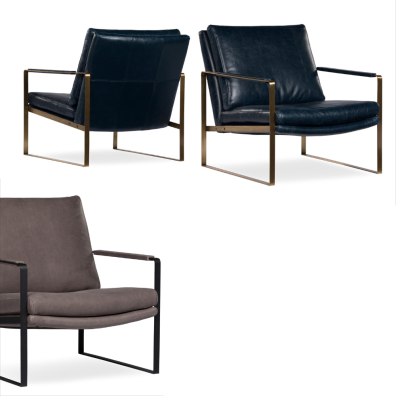 Modern Leather armchairs